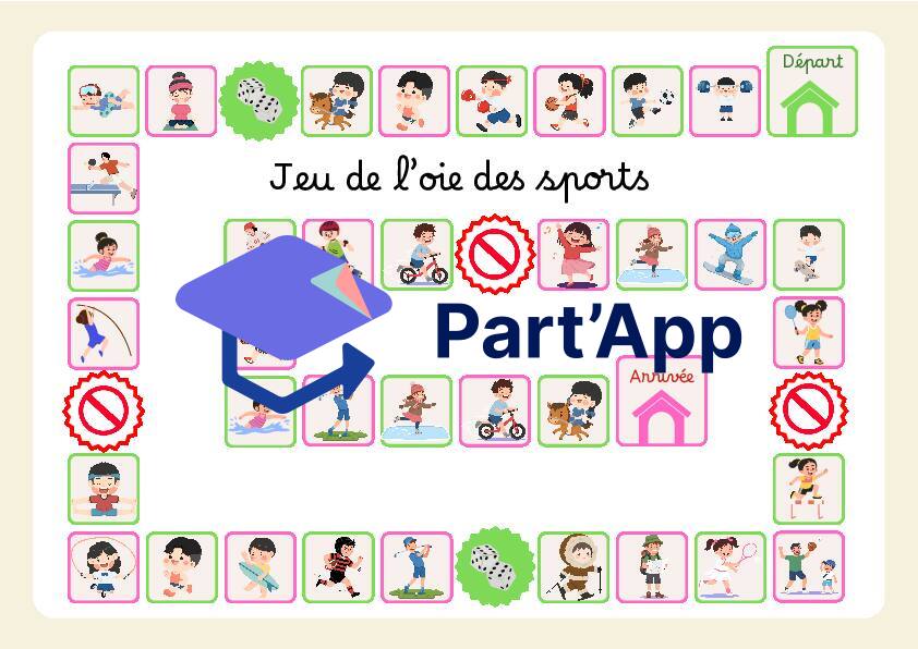 Jeu de l'oie vocabulaire sports_2