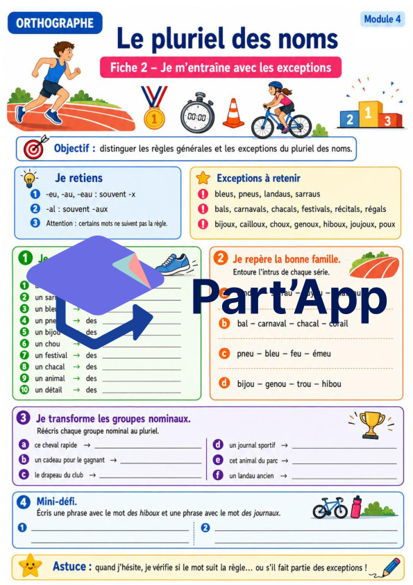 Orthographe 7H – Module 4 : le pluriel des noms_6