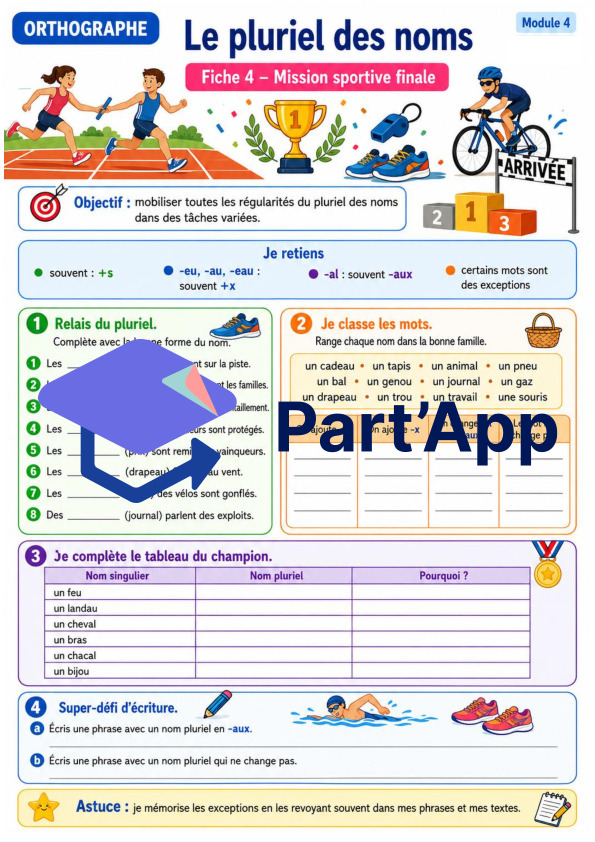 Orthographe 7H – Module 4 : le pluriel des noms_10