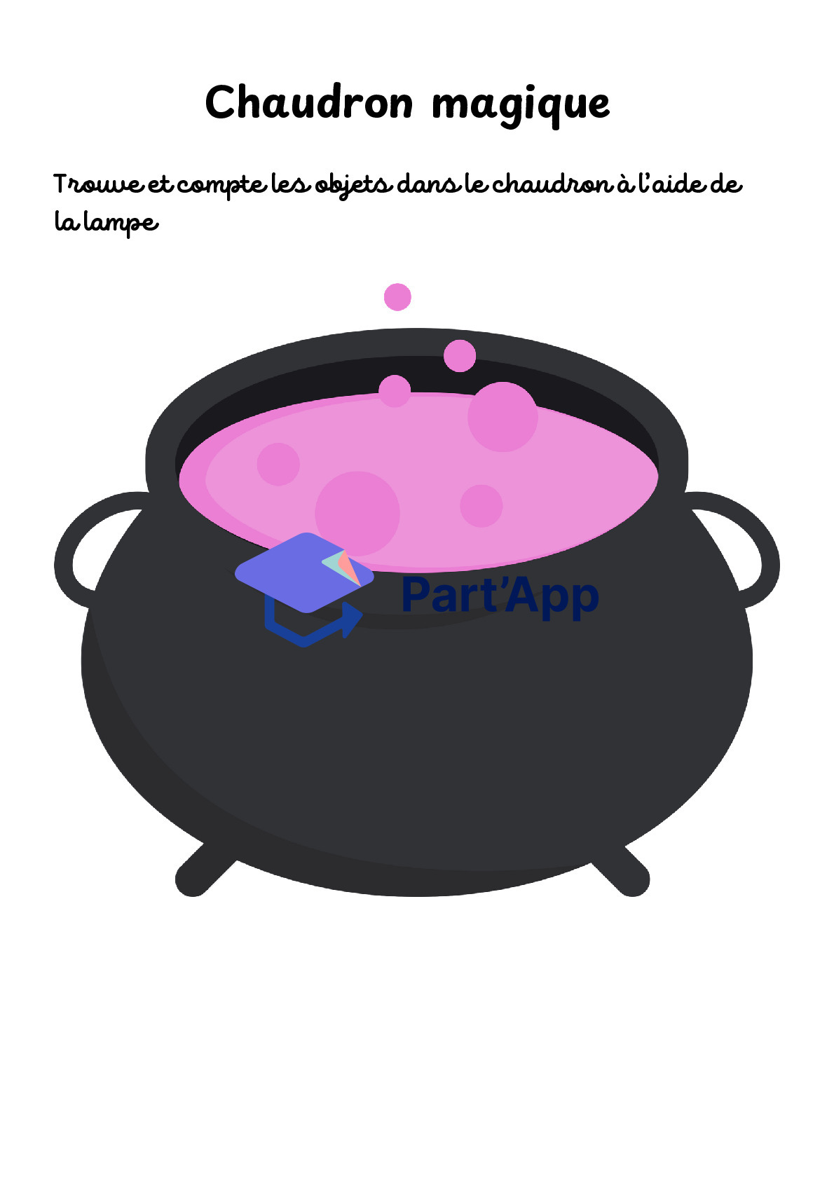 Le Chaudron Magique : Jeu de Dénombrement à la Lampe de Poche | 4 Versions incluses_5
