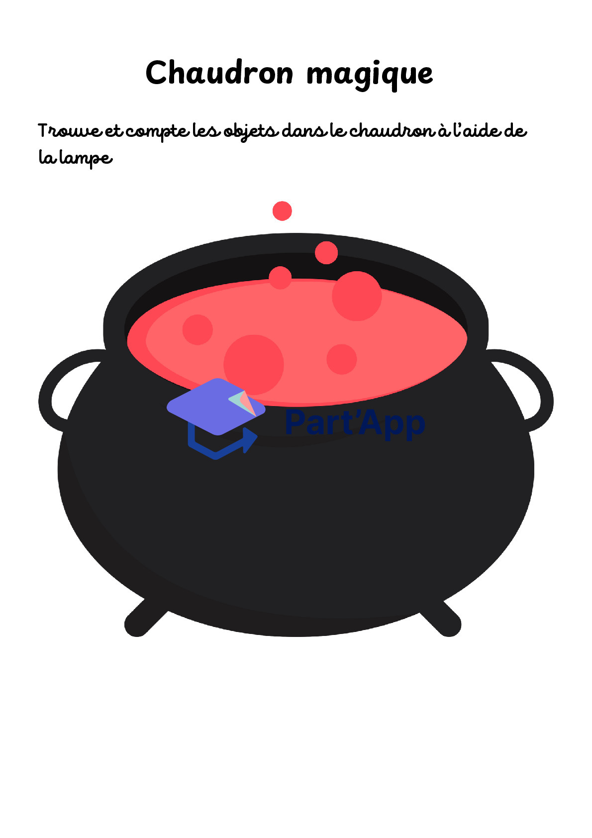 Le Chaudron Magique : Jeu de Dénombrement à la Lampe de Poche | 4 Versions incluses_8