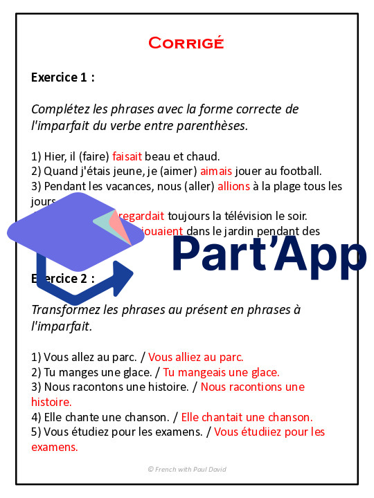 L'imparfait - Explications et exercices_11