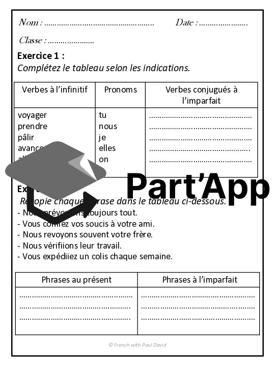 L'imparfait - Explications et exercices_2