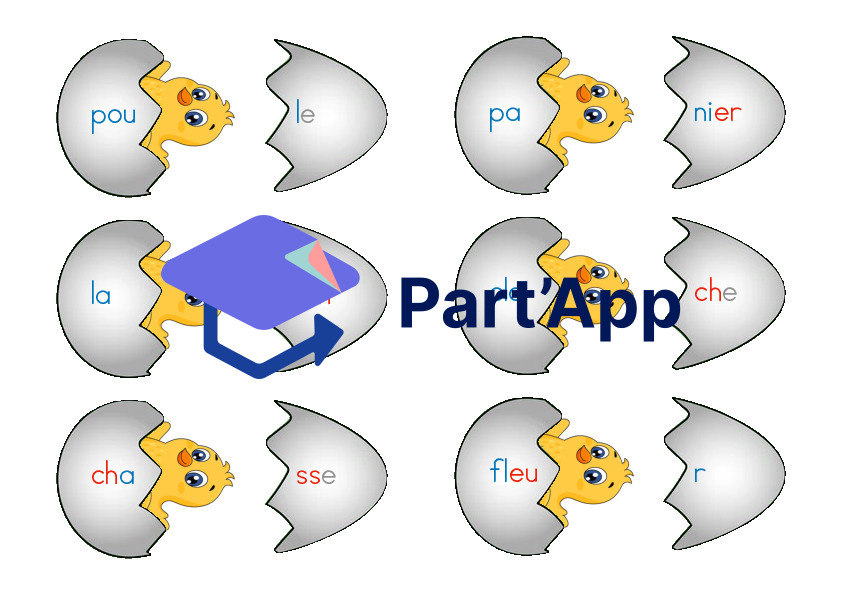 Jeu d'association de mots, Pâques, poussin_2