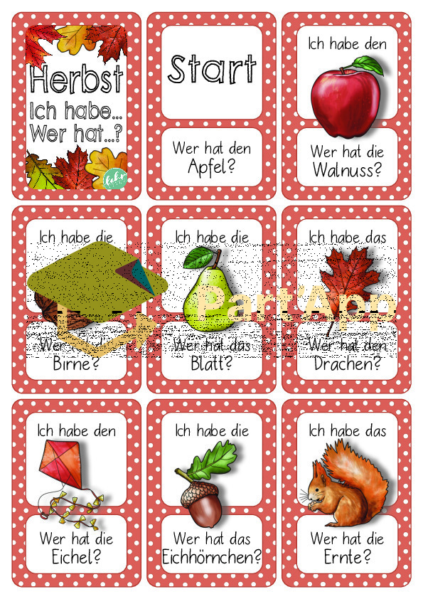 Ich habe... Wer hat...? Herbst_3