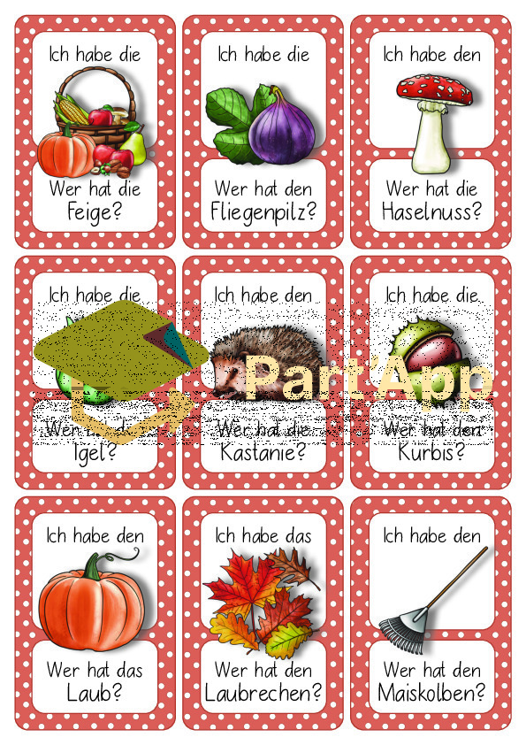 Ich habe... Wer hat...? Herbst_4