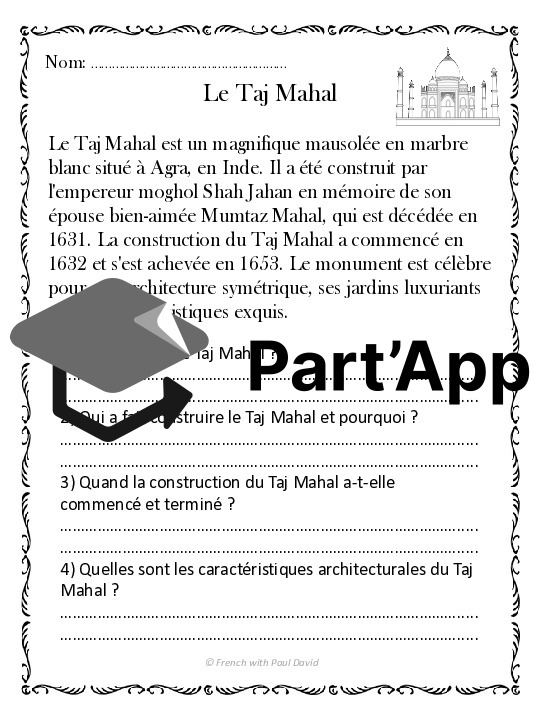 Compréhension de lecture - Monuments du monde_14