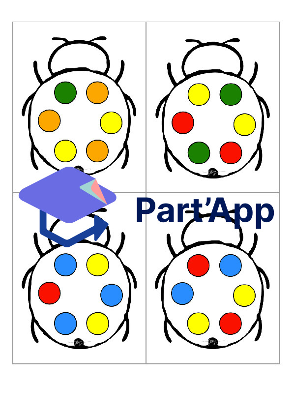 Jeu de numération : coccinelles de couleur_2