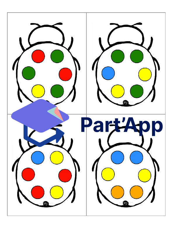 Jeu de numération : coccinelles de couleur_3