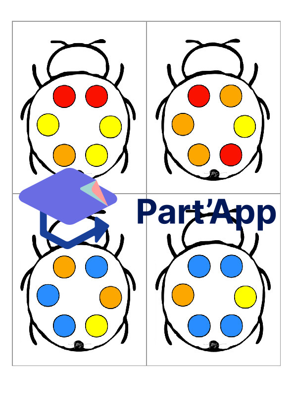 Jeu de numération : coccinelles de couleur_4