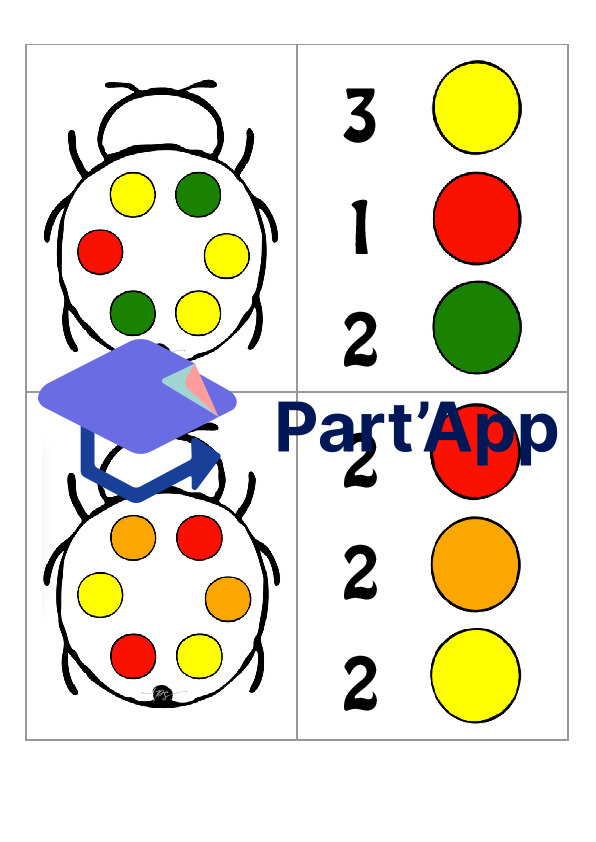 Jeu de numération : coccinelles de couleur_6