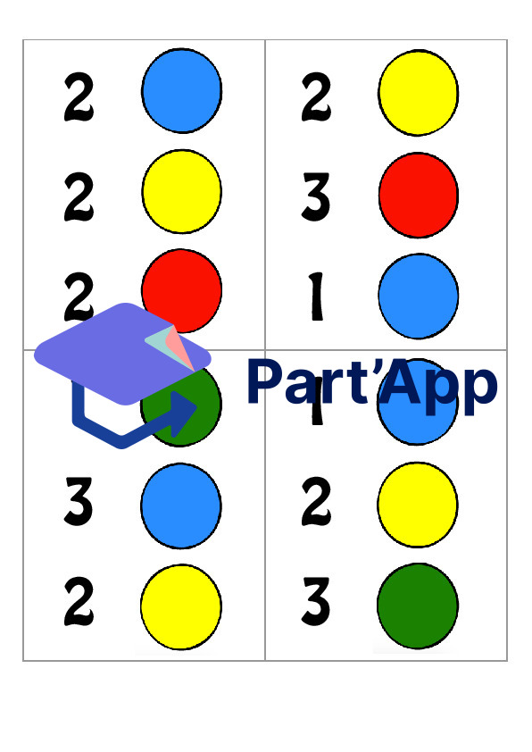 Jeu de numération : coccinelles de couleur_10