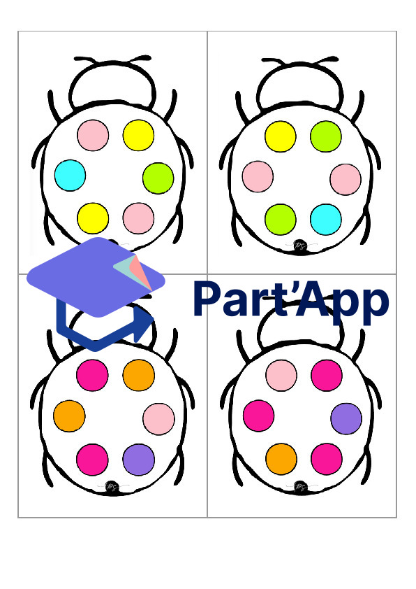 Jeu de numération : coccinelles de couleur_11