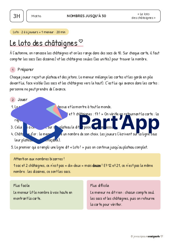 Le loto des châtaignes - 3H_2