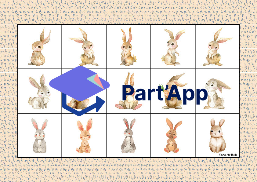 🐰🐣🐔🦋🐞🐝 Associer 5 silhouettes Printemps_2