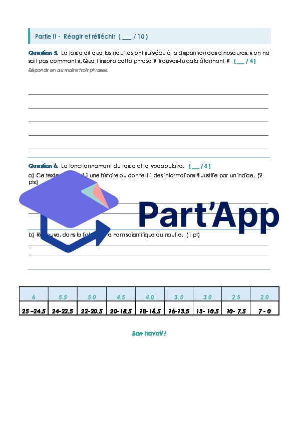 Compréhension de l'écrit - Module 1 -EVALUATIONS_7