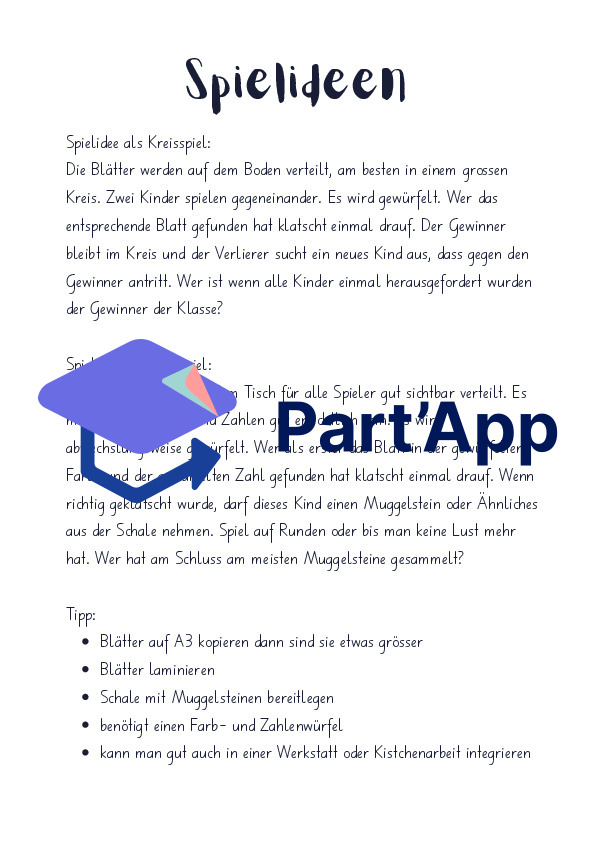Klatschspiel Würfel und Farben Herbst_3