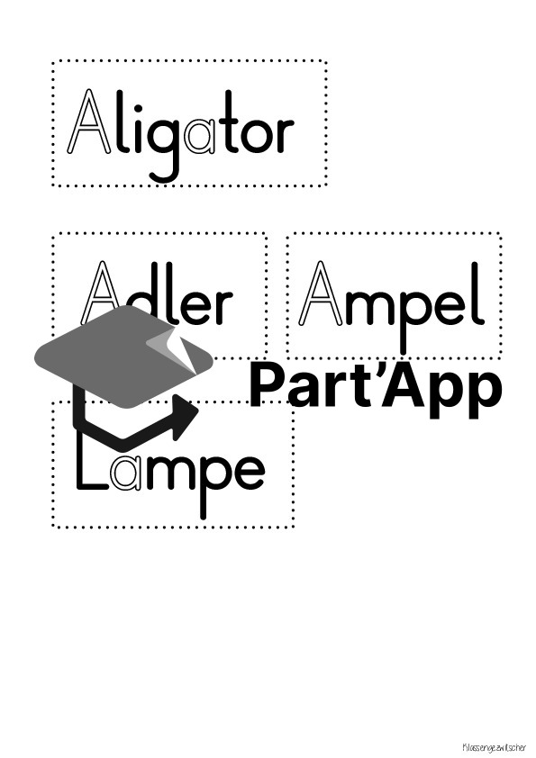 Spiel zur Buchstabeneinführung A_4