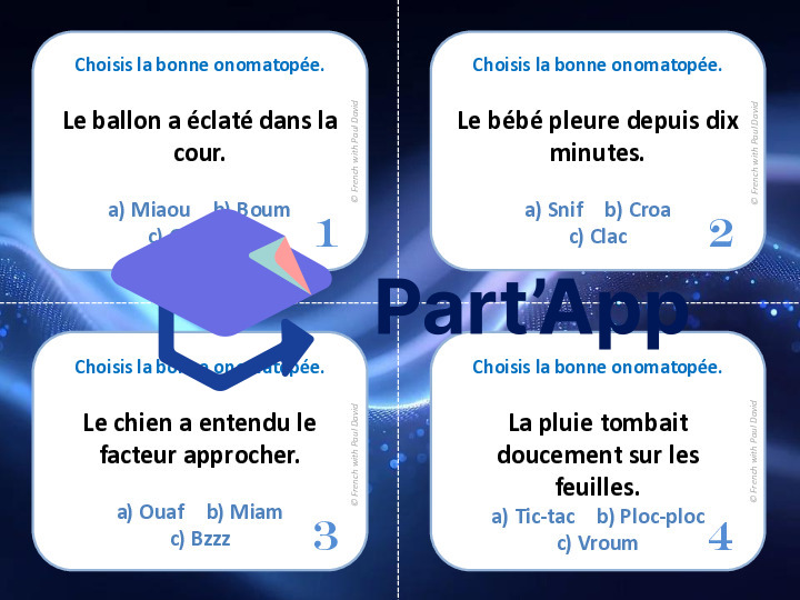 Choisis la bonne onomatopée - 28 CÀT_2