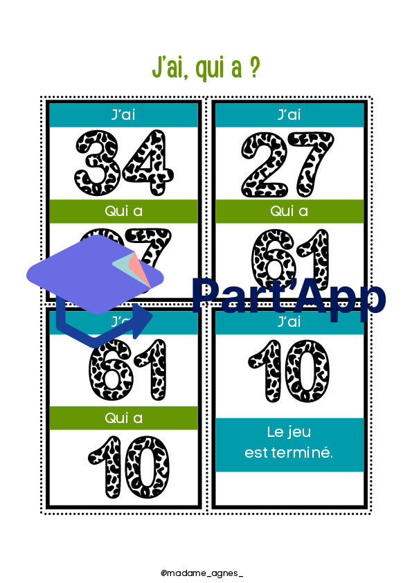 Kartenspiel Französisch Zahlen bis 100_7