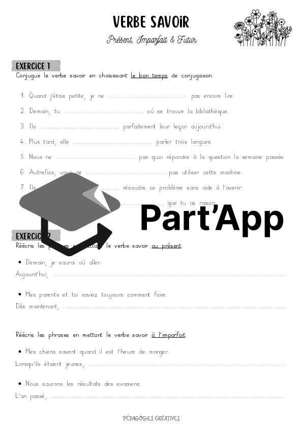 Verbe savoir - PIF - 6P_2