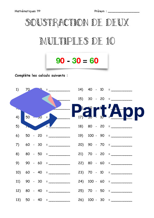 Calcul mental - Soustractions_6