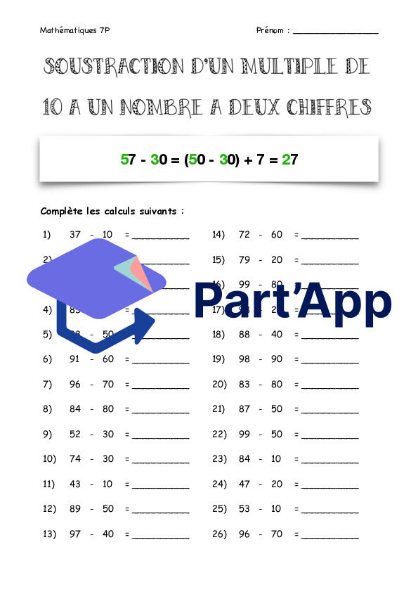 Calcul mental - Soustractions_7
