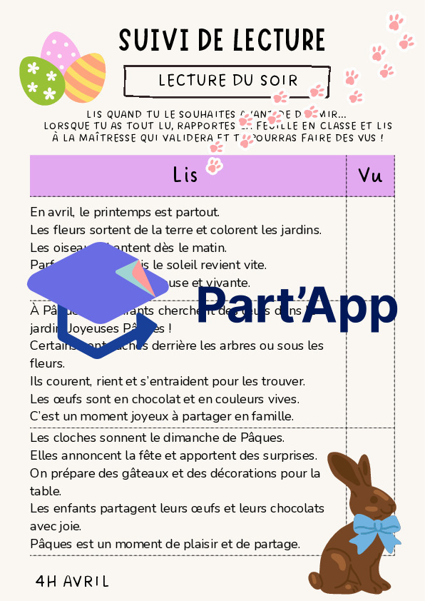 lectures du soir janvier- juin 3-4 H_9