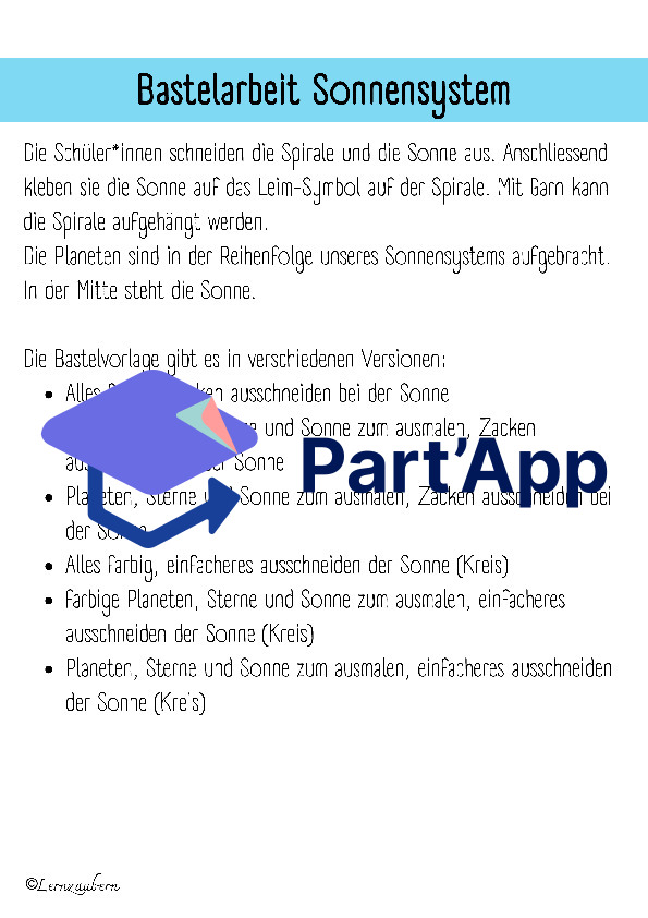 Basteln: Unser Sonnensystem_3