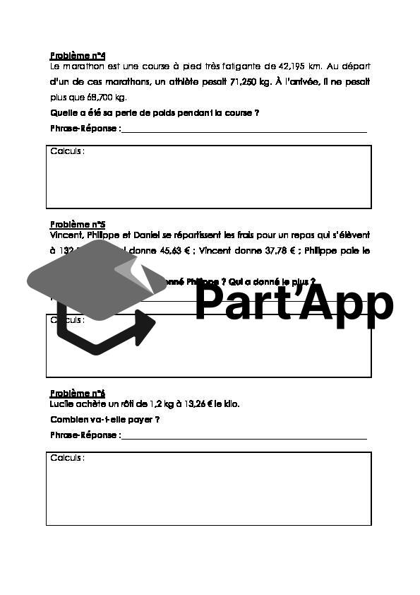 Maths 7H-8H - Problèmes avec nombres décimaux (fiche d'exercices)_3
