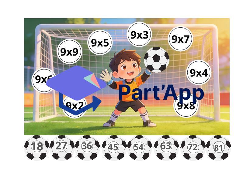 Gardien de but : entraînement aux tables de multiplication_10