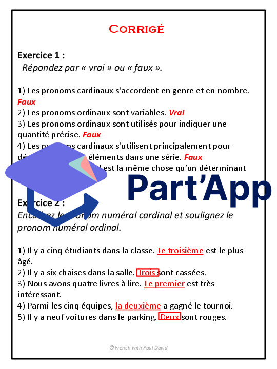 Pronoms numéraux - Explications et exercices_23