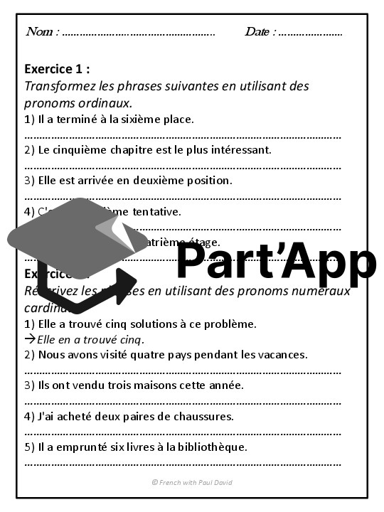 Pronoms numéraux - Explications et exercices_24