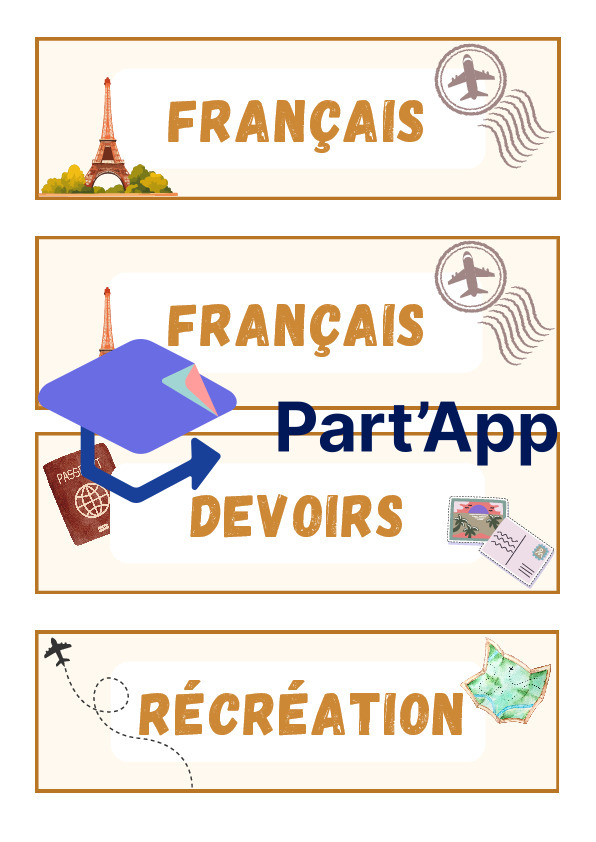 Étiquettes du menu du jour - Voyage autour du monde_3