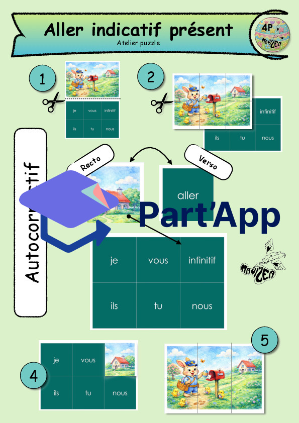 4P puzzle conjugaison aller présent_3