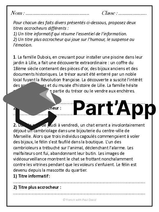 Le fait divers - Structure et exercices corrigés_5