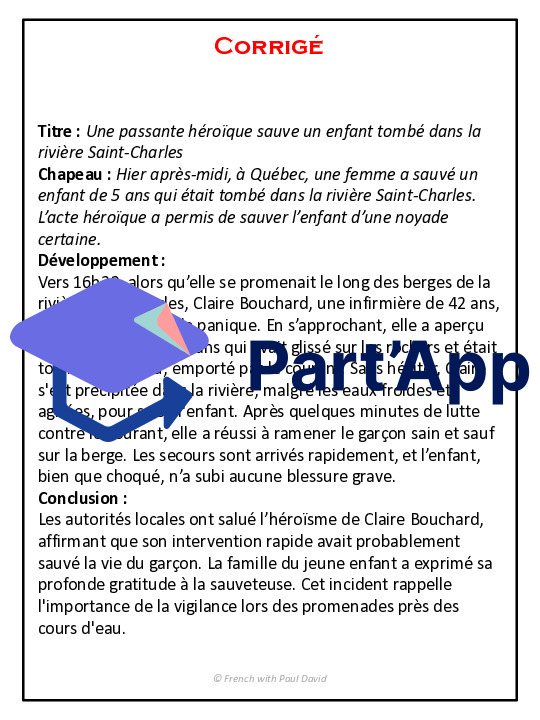 Le fait divers - Structure et exercices corrigés_9