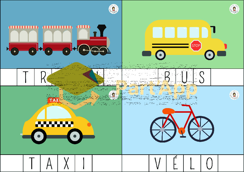 🚗 Cartes à pince – Reconstituer les mots – Les véhicules_2
