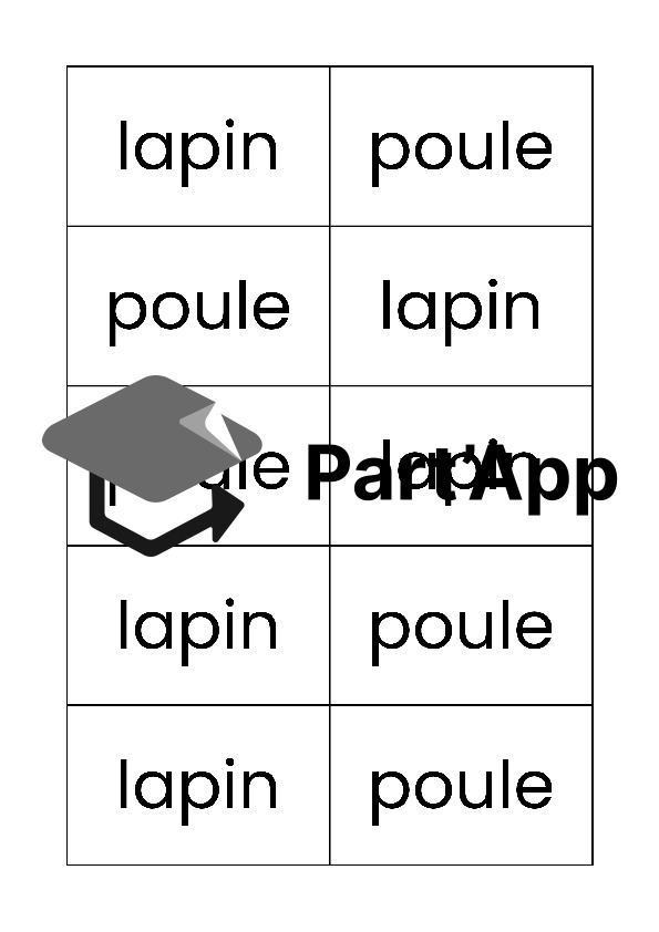 Mots poule / lapin - Pâques_4