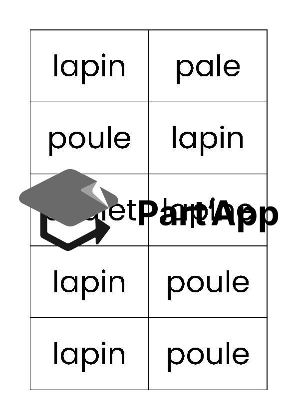 Mots poule / lapin - Pâques_5