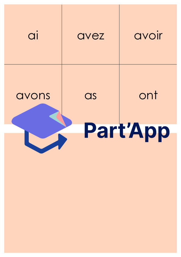 4P Puzzle de conjugaison avoir présent_5