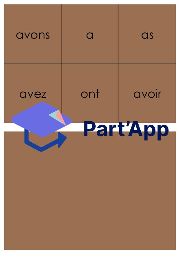 4P Puzzle de conjugaison avoir présent_7