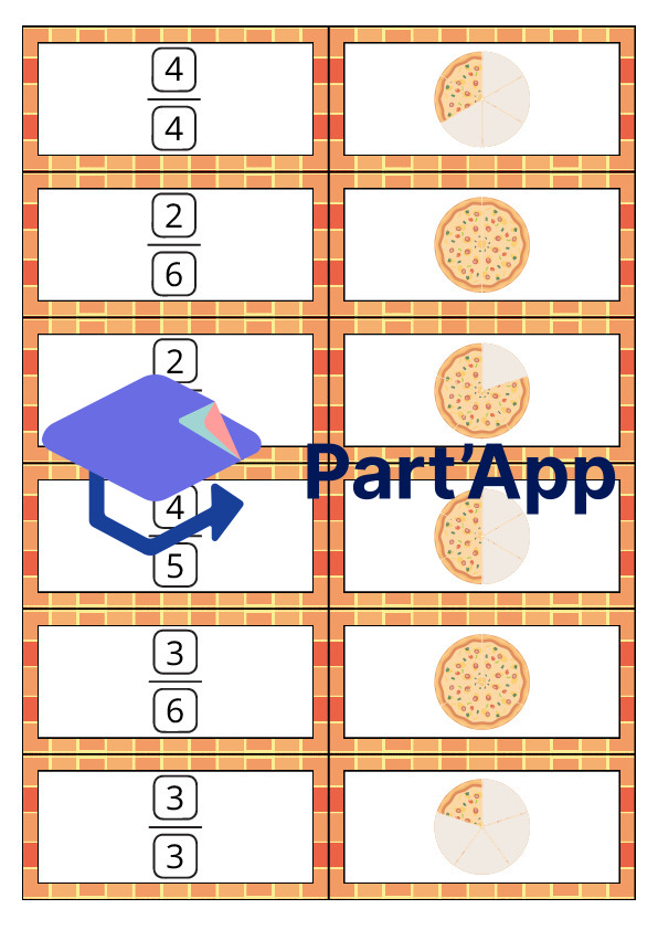 Les dominos des fractions en pizzas_3