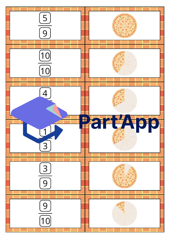Les dominos des fractions en pizzas_7