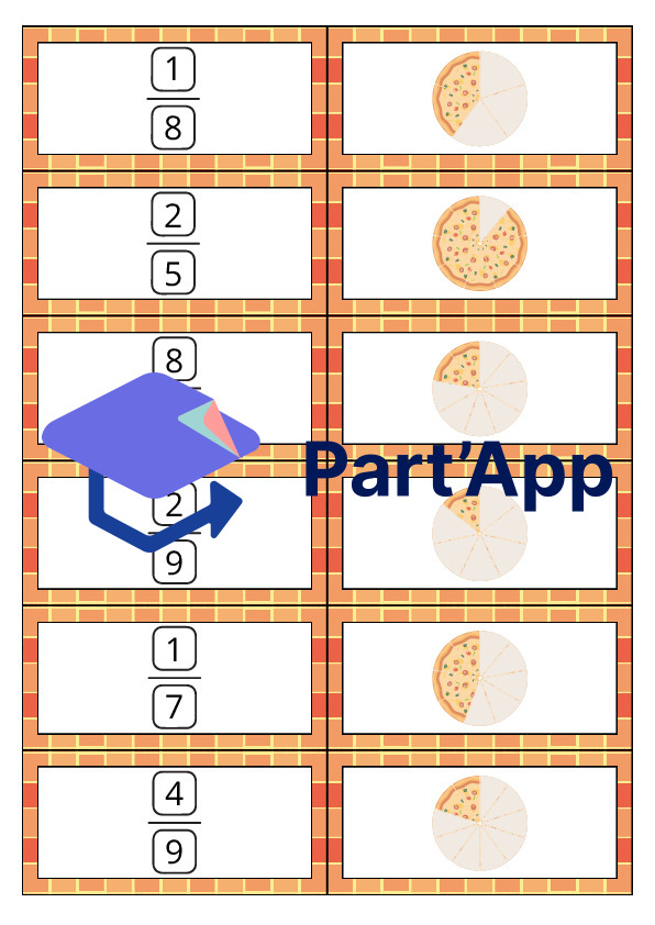 Les dominos des fractions en pizzas_8