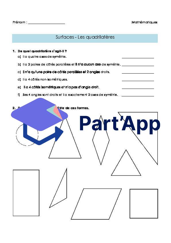 Maths 7H-8H - Propriétés des quadrilatères et axes de symétrie (fiche d'exercices)_2