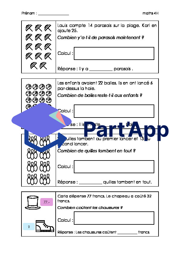 6 pages de problèmes 4H_4