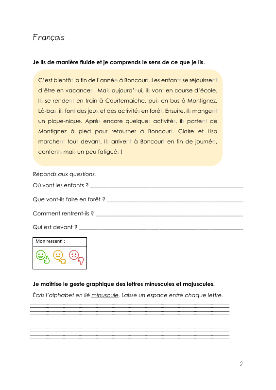 Dossier de fin de 4P - FR et MATH_3