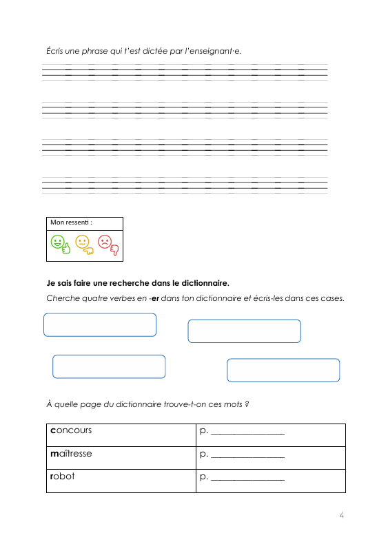Dossier de fin de 4P - FR et MATH_6