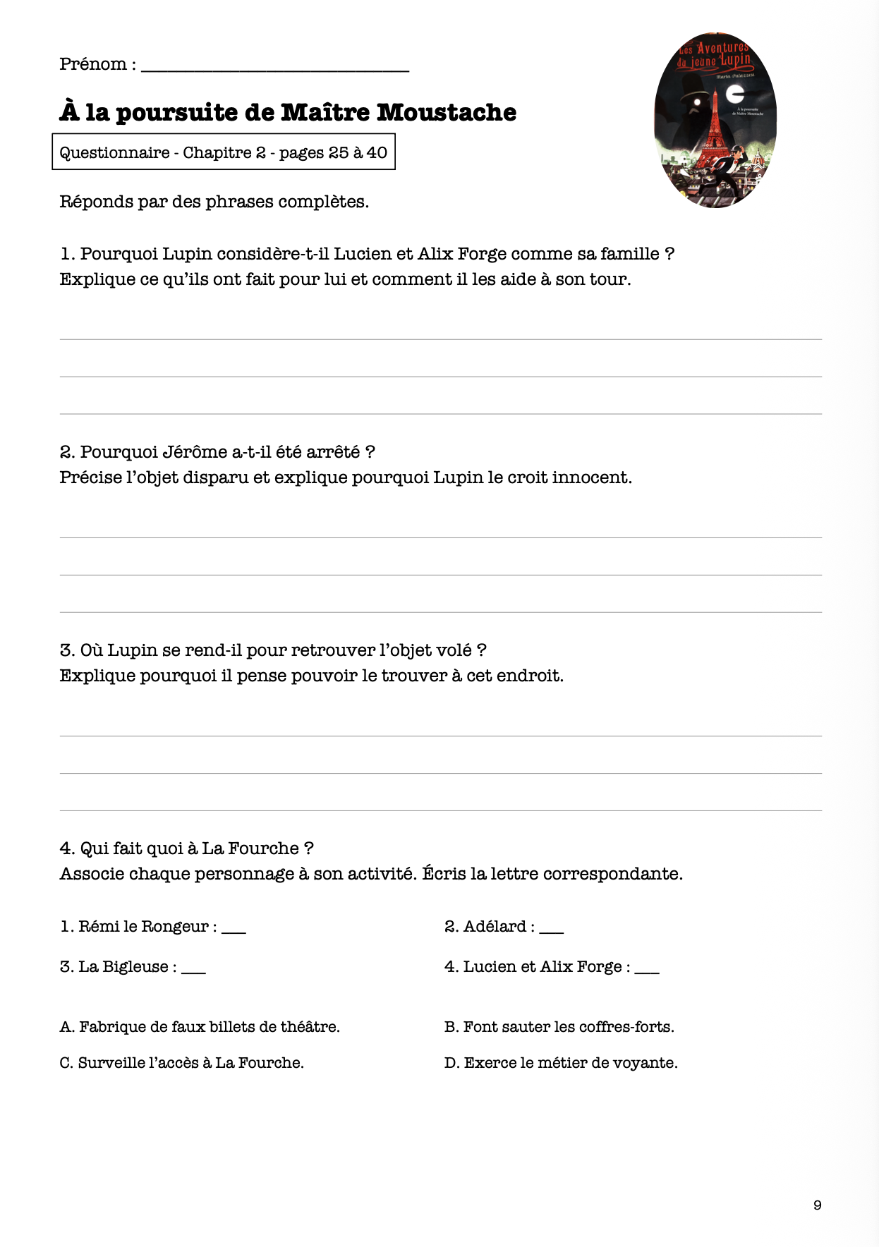 Dossier de lecture - À la poursuite de Maître Moustache_2